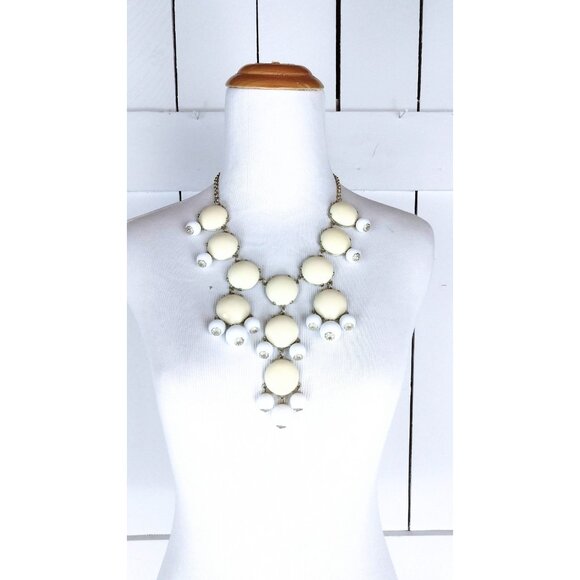 Chunky layered beaded dangle pendant necklace - Picture 5 of 6